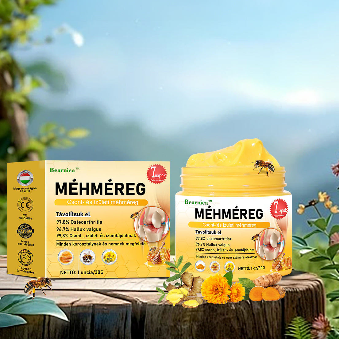 🍯🐝 BEARNICA™ Bee Venom Advanced ízület- és csontkezelő krém🔥 (Utolsó napi akció, 80% kedvezmény)
