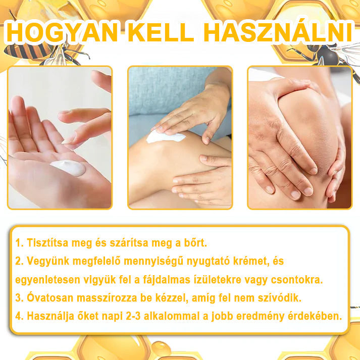 ArthroEase™ Méhméreg ízületi terápiás krém (kifejezetten idősebb felnőttek számára és az AAOS ajánlja)🐝🎁