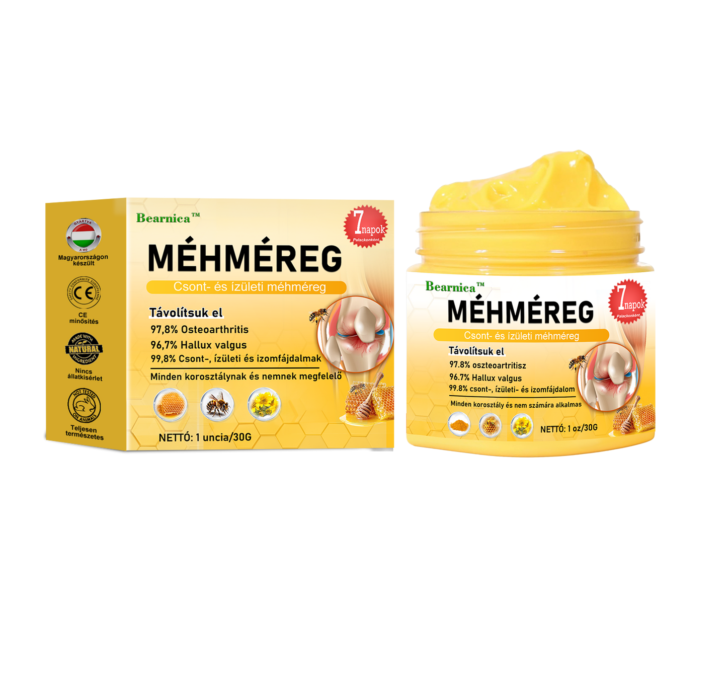 🍯🐝 BEARNICA™ Bee Venom Advanced ízület- és csontkezelő krém🔥 (Utolsó napi akció, 80% kedvezmény)