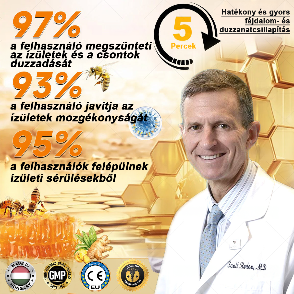 ✅TLOPA® Fájdalomcsillapító, csontregeneráló krém botulinum-toxinnal és méhméreggel 🐝