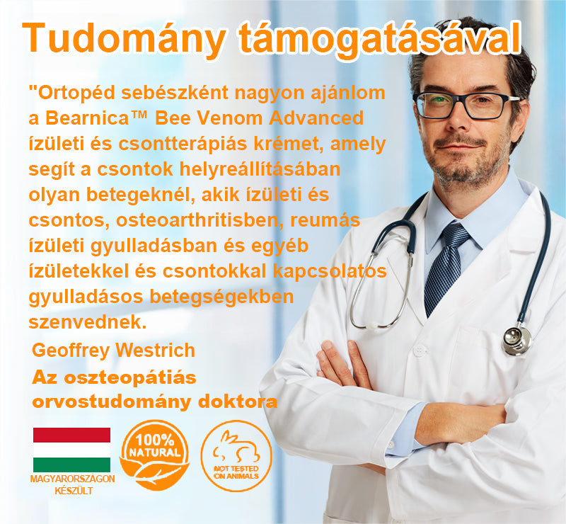 🍯🐝 BEARNICA™ Bee Venom Advanced ízület- és csontkezelő krém🔥 (Utolsó napi akció, 80% kedvezmény)