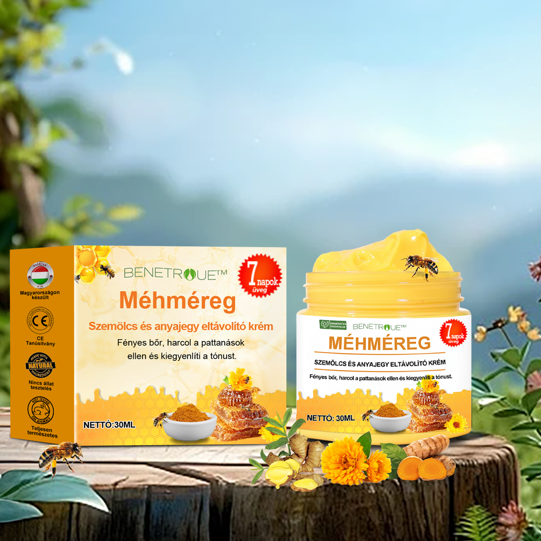 🌱🍯🐝BENETURE™ méhméreg szemölcs és anyajegy eltávolító krém (Utolsó napi akció, 80% kedvezmény)
