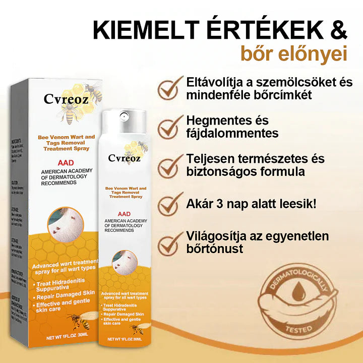 đCvreoz spray szemölcsök Ă©s anyajegyek eltĂĄvolĂtĂĄsĂĄra mĂ©hmĂ©reggel (đšââDDG AJĂNLĂS)đđ(đ„utolsĂł napi ajĂĄnlat 80% kedvezmĂ©nnyel)