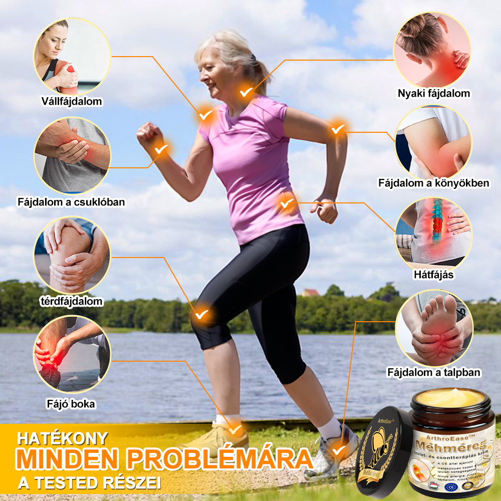 ArthroEase™ Méhméreg ízületi terápiás krém (kifejezetten idősebb felnőttek számára és az AAOS ajánlja)🐝🎁