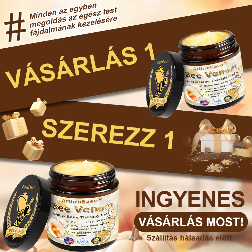 ArthroEase™ Méhméreg ízületi terápiás krém (kifejezetten idősebb felnőttek számára és az AAOS ajánlja)🐝🎁