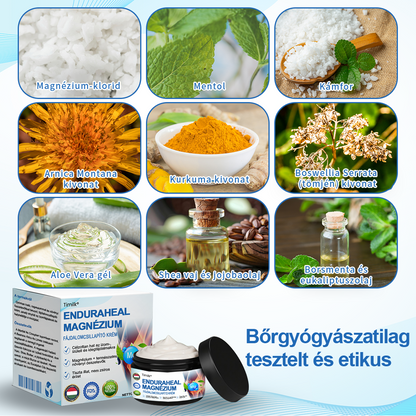 Timilk® EnduraHeal magnéziumos fájdalomcsillapító krém (ízületi gyulladás, neuropátia, reuma, sportsérülések stb. kezelésére)