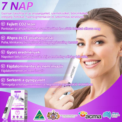 𝐉𝐚𝐬𝐬𝐞𝐞𝐦® Fejlett, nem invazív bőrjavító CO₂ lézeres toll 🎉 (Gyengéden eltávolítja a szemölcsöket, anyajegyeket, öregségi foltokat és bőrkinövéseket – fájdalom és gond nélkül!)🔥