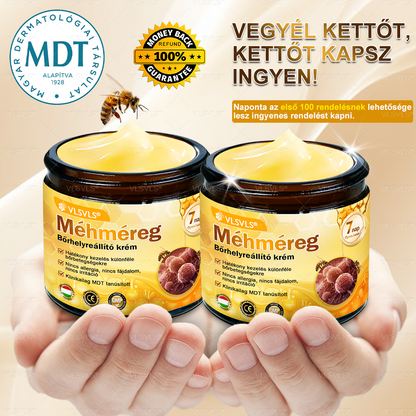 🌿 VLSVLS® Méhméreg Bőrhelyreállító Krém ✨ UTOLSÓ NAP – 80% KEDVEZMÉNY 🏆