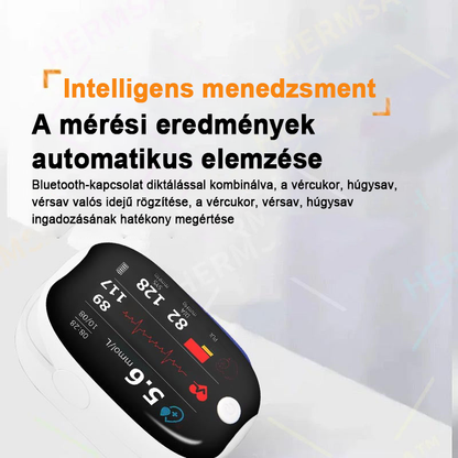 【HIVATALOS ÁRUHÁZ】HERMSA Precíziós Multifunkcionális Non-Invazív Orvosi Készülék (vércukorszint, oxigéntelítettség és vérnyomás mérésére) [Pontosság 99,9%]🔥🔥