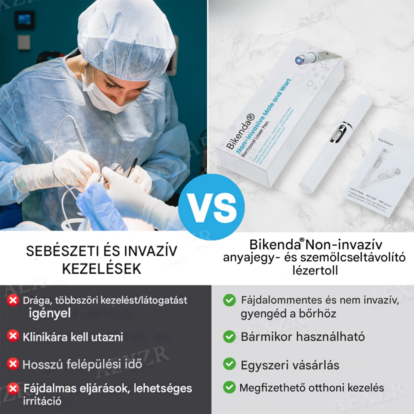 Bikenda® non-invazív anyajegy- és szemölcseltávolító lézertoll🌟