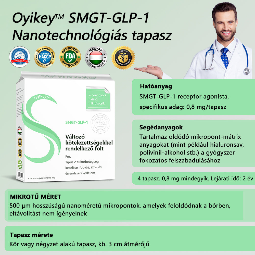 [Lásd az eredményeket 7 nap múlva]🌲0yikey™ SMGT-GLP-1 nano mikrotűs tapasz (Fájdalommentes, hosszan tartó, kezeli a cukorbetegséget, az elhízást és a szív- és érrendszeri betegségeket)🔥🔥