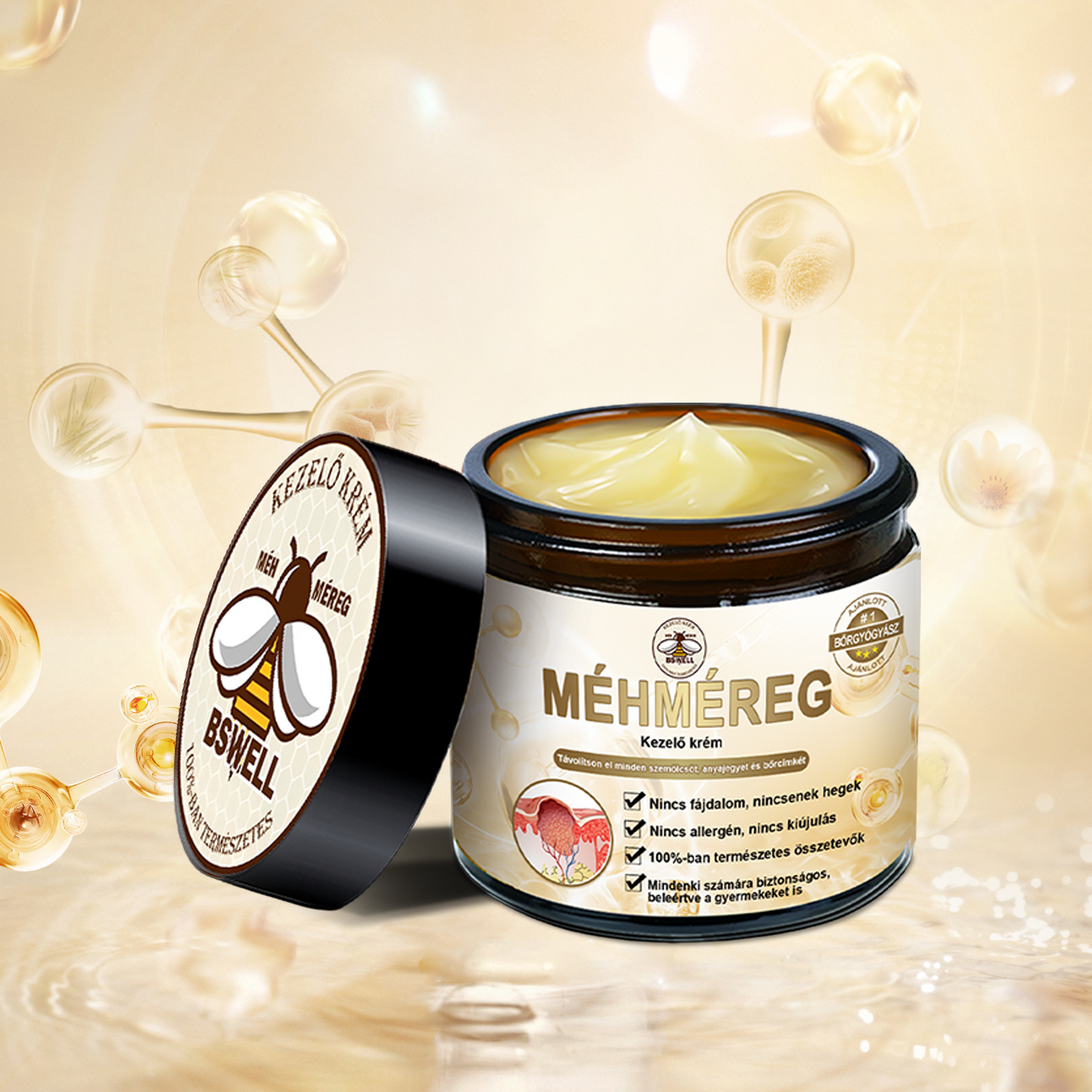 🐝💖 BSWELL® Méhméreg Krém 👨‍⚕️( AAD Ajánlásával )🔥 Utolsó nap: 80% Kedvezmény